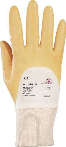 KCL GmbH Industriepark Rhön Handschuhe Monsun 105 Gr.10 curry BW-Trikot m.Nitril EN 388 PSA II HONEYWELL 010510141E