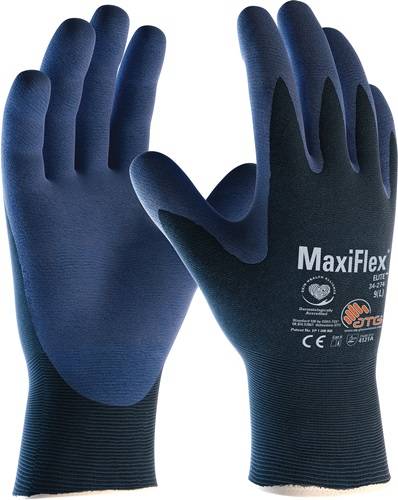 Handschuhe MaxiFlex® Elite™ 34-274 Gr.9 blau/blau Nyl.m.Nitrilmikroschaum 2443-9