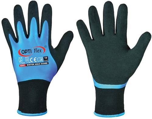 HELMUT FELDTMANN GmbH Handschuhe Winter Aqua Guard Gr.8 schwarz/blau EN 388,EN 511 PSA II OPTIFLEX 0241-08