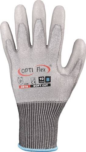 HELMUT FELDTMANN GmbH Handschuh SOFT CUT Gr.10 grau EN 420/EN 388 PSA II OPTIFLEX 0818-10