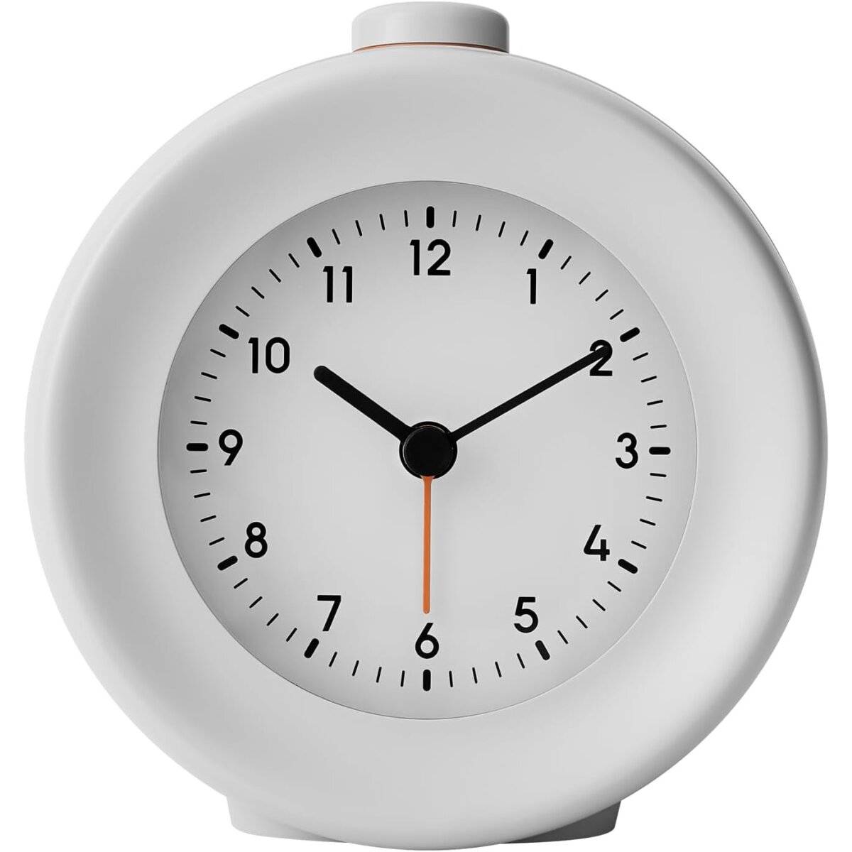 Bell 2 Wecker Digital mit minimiertem blauem Bildschirm Licht, 10 Melodien Grau