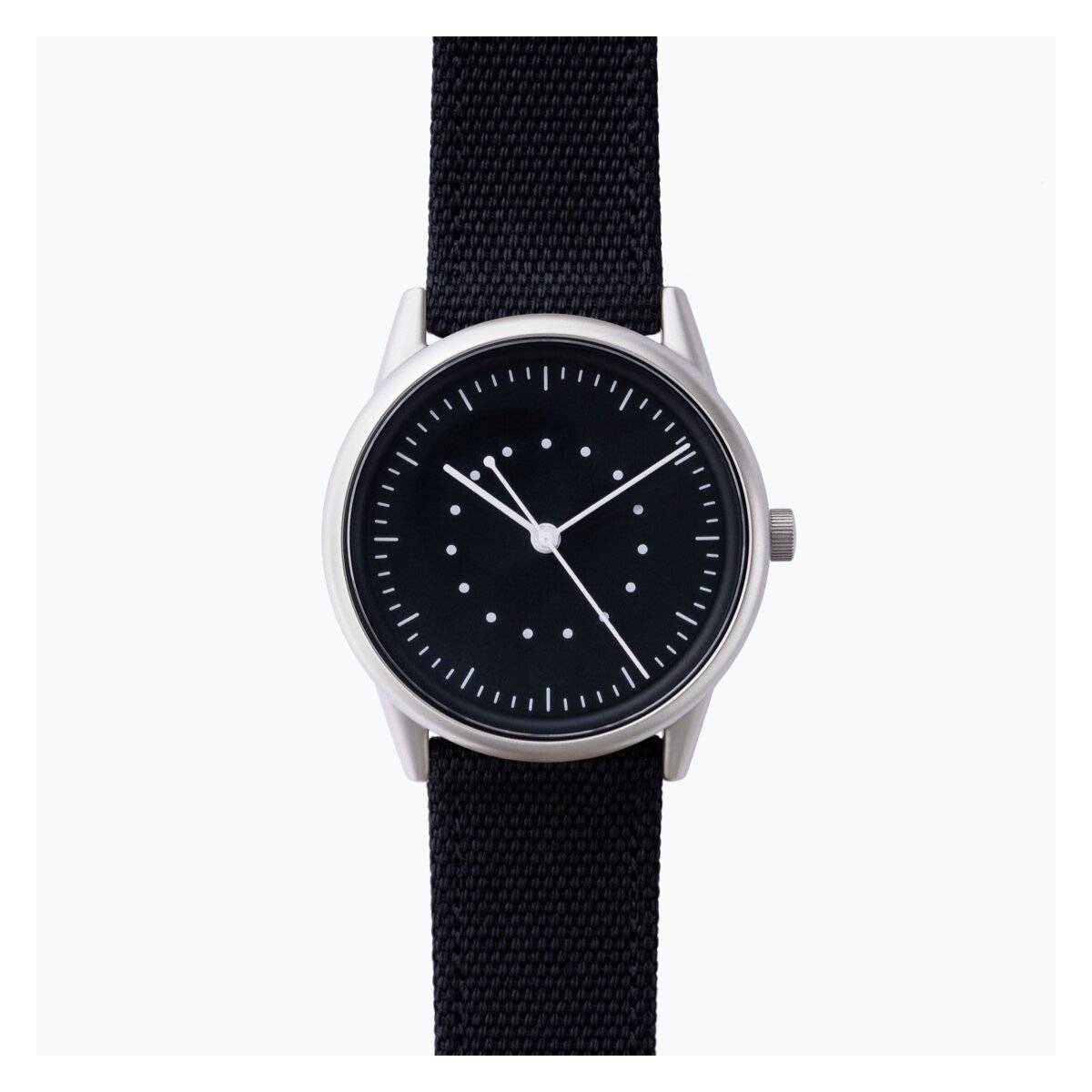 Automatikuhr Analog Automatik Uhren mit Edelstahl Uhrengehäuse Schwarz