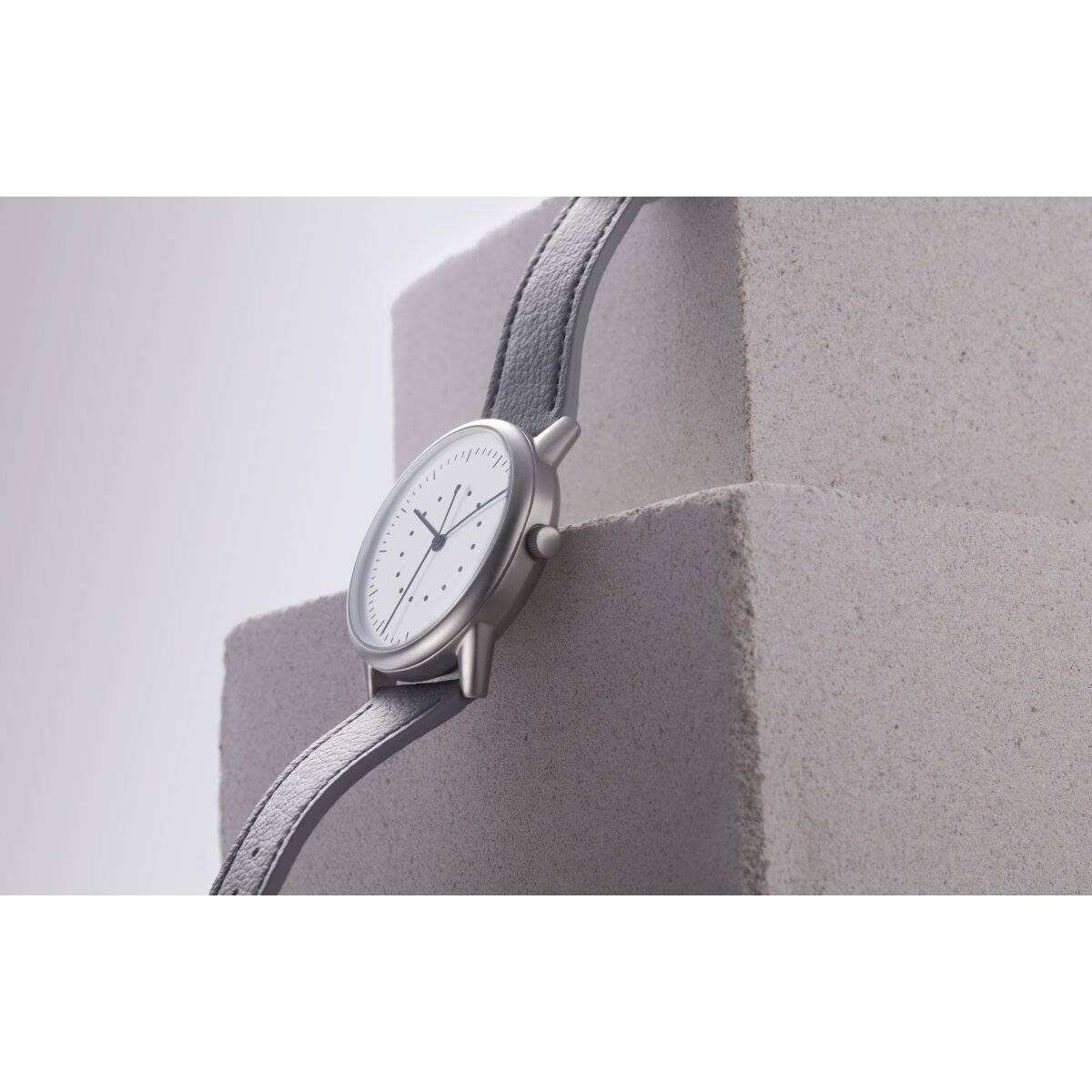 Automatikuhr Analog Automatik Uhren mit Edelstahl Uhrengehäuse Grau