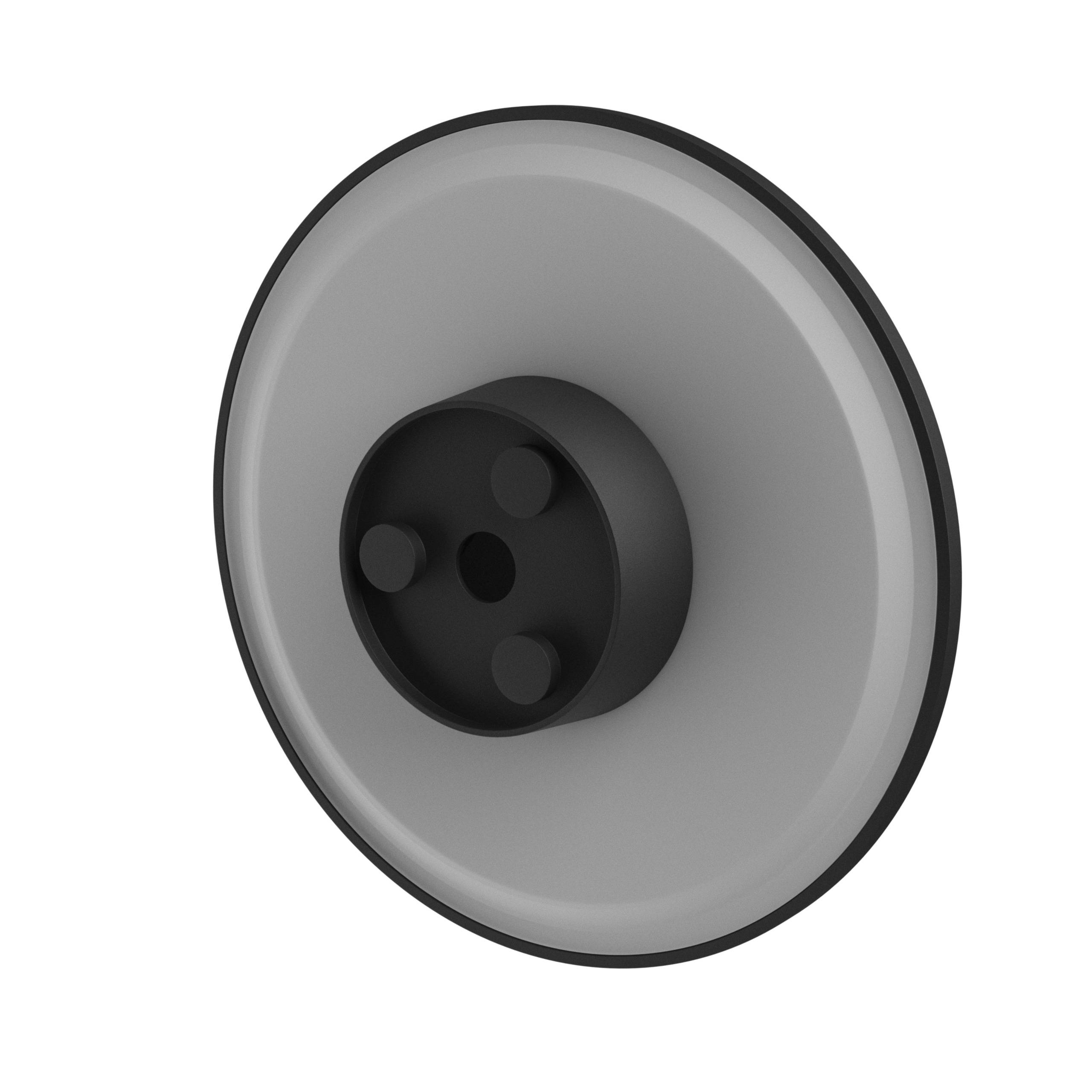 Spectrum LED Wandleuchte PIATTA 18W Außenleuchte 2350lm schwarz IP44 rund CCT 3000-6000K