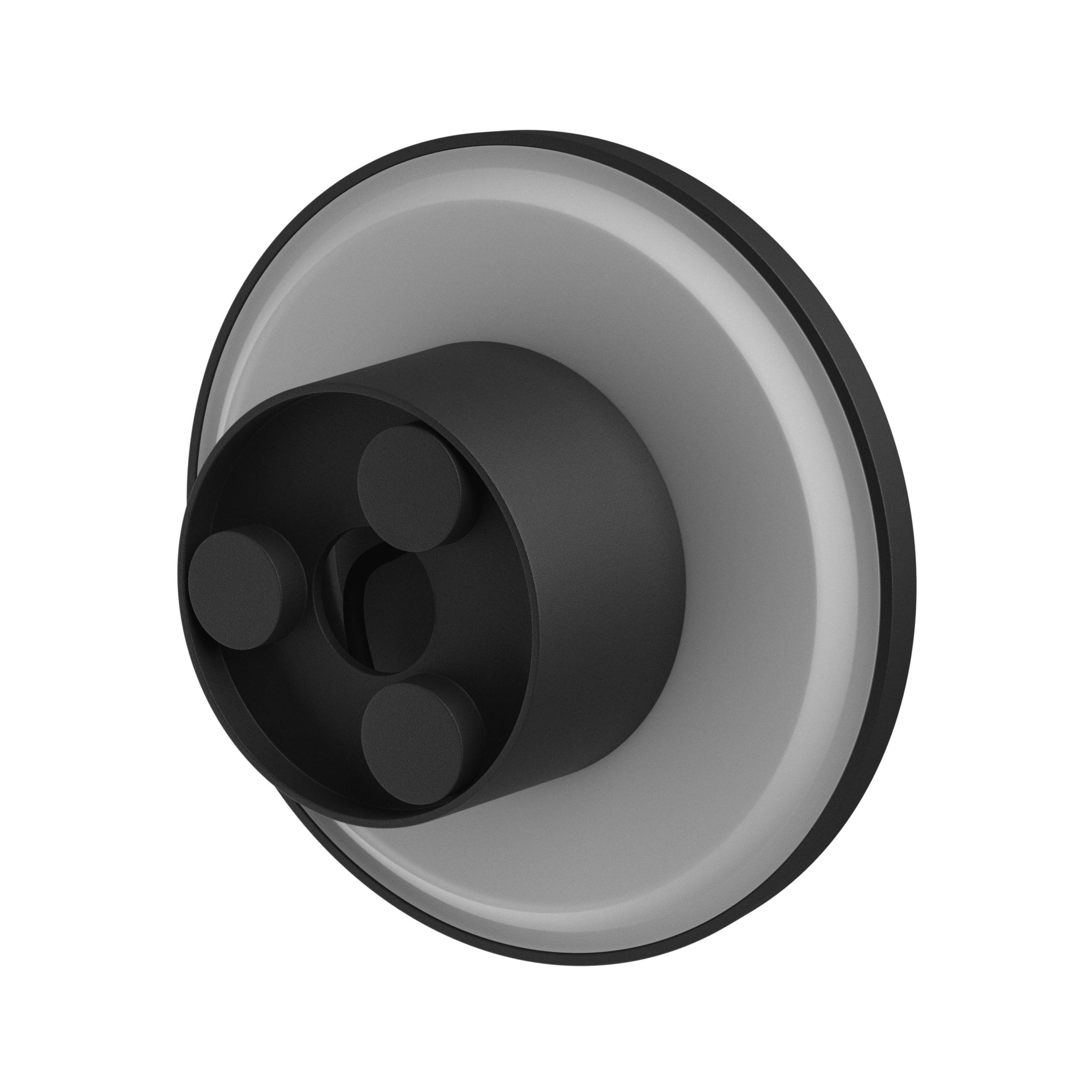 Spectrum LED Wandleuchte PIATTA 9W Außenleuchte 1125lm schwarz IP44 rund CCT 3000-6000K