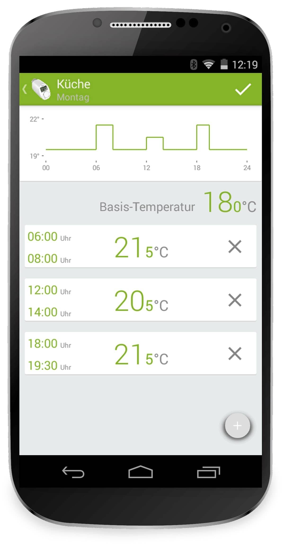 EQIVA Heizkörper-Thermostatkopf mit Bluetooth, 2 Stück