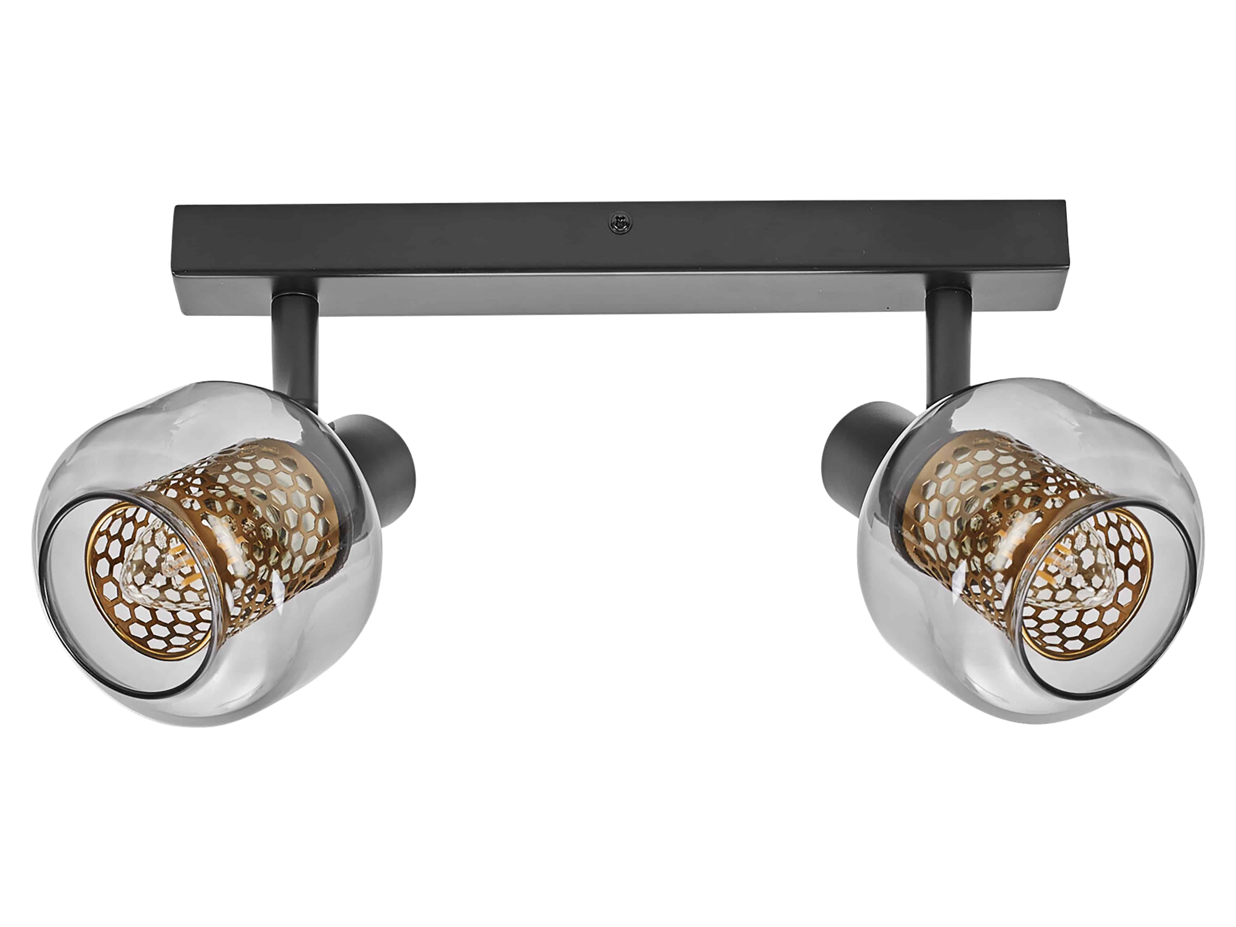 LEDVANCE LED-Deckenleuchte 4058075838031, 2 x E14, 5,6W, 500lm, 2700K, schwarz