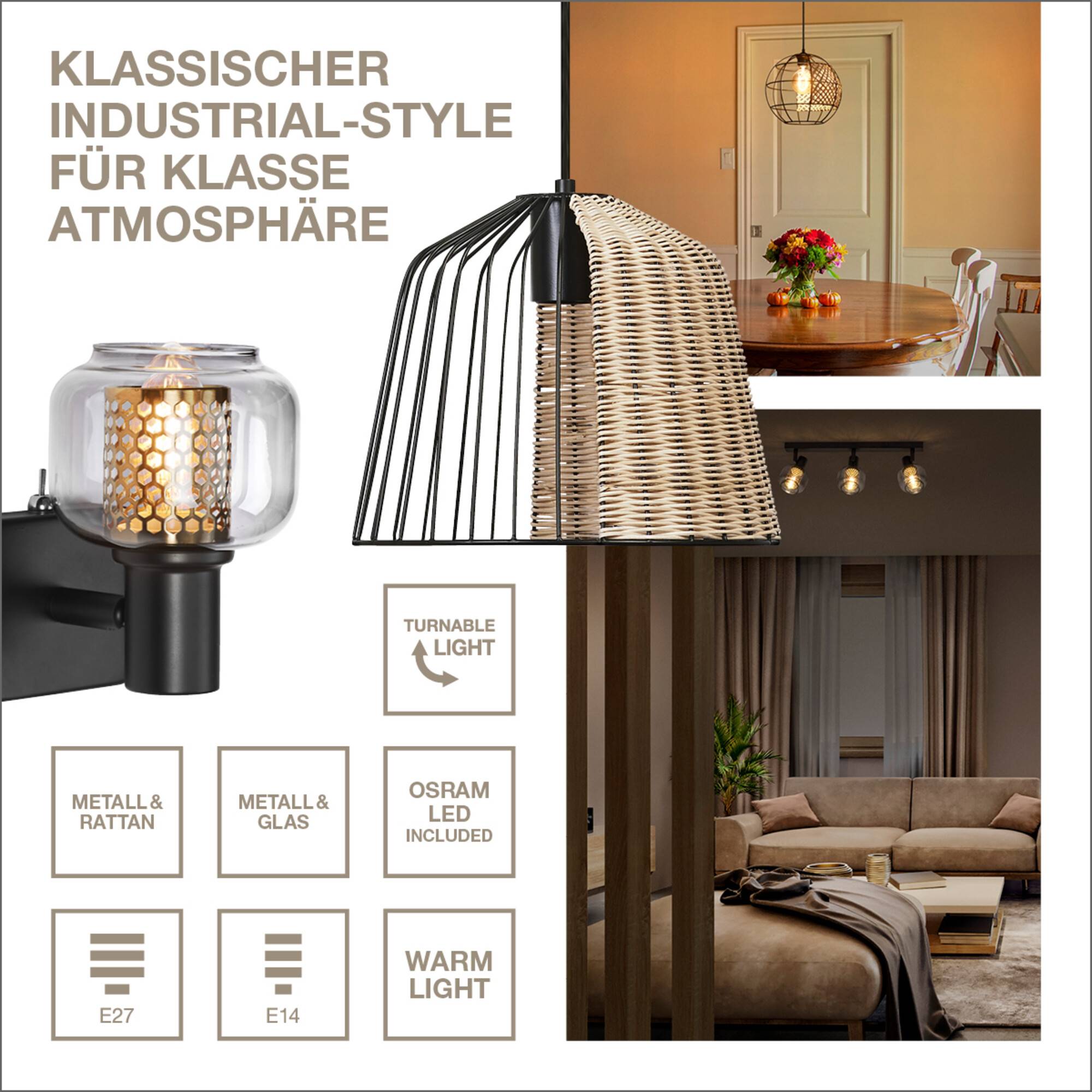 LEDVANCE LED-Deckenleuchte 4058075838031, 2 x E14, 5,6W, 500lm, 2700K, schwarz