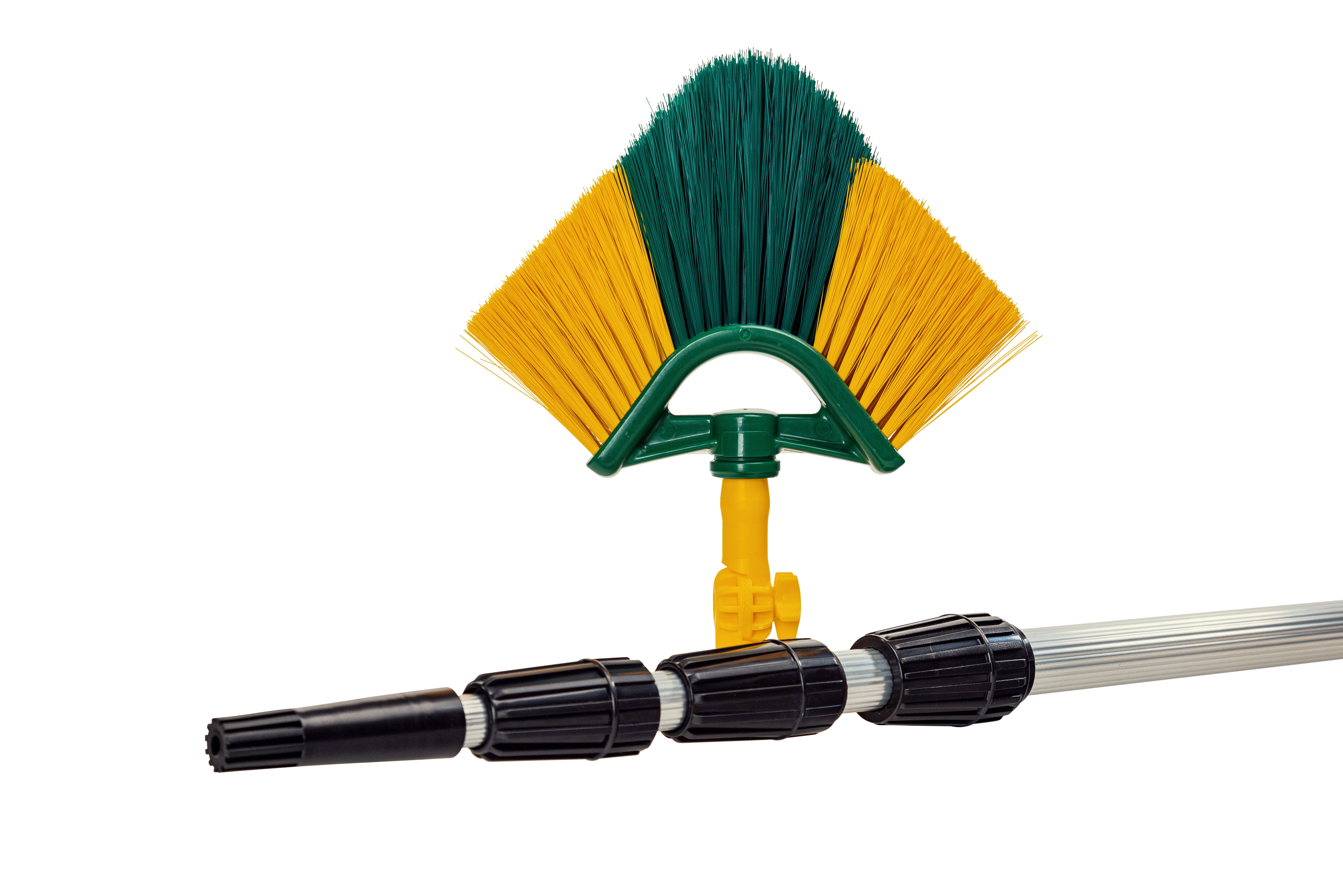 Neustanlo | XXL Eckbesen | integriertes Gelenk & Universaladapter | Teleskopstange bis 6 Meter | perfekt für schwer erreichbare Stellen