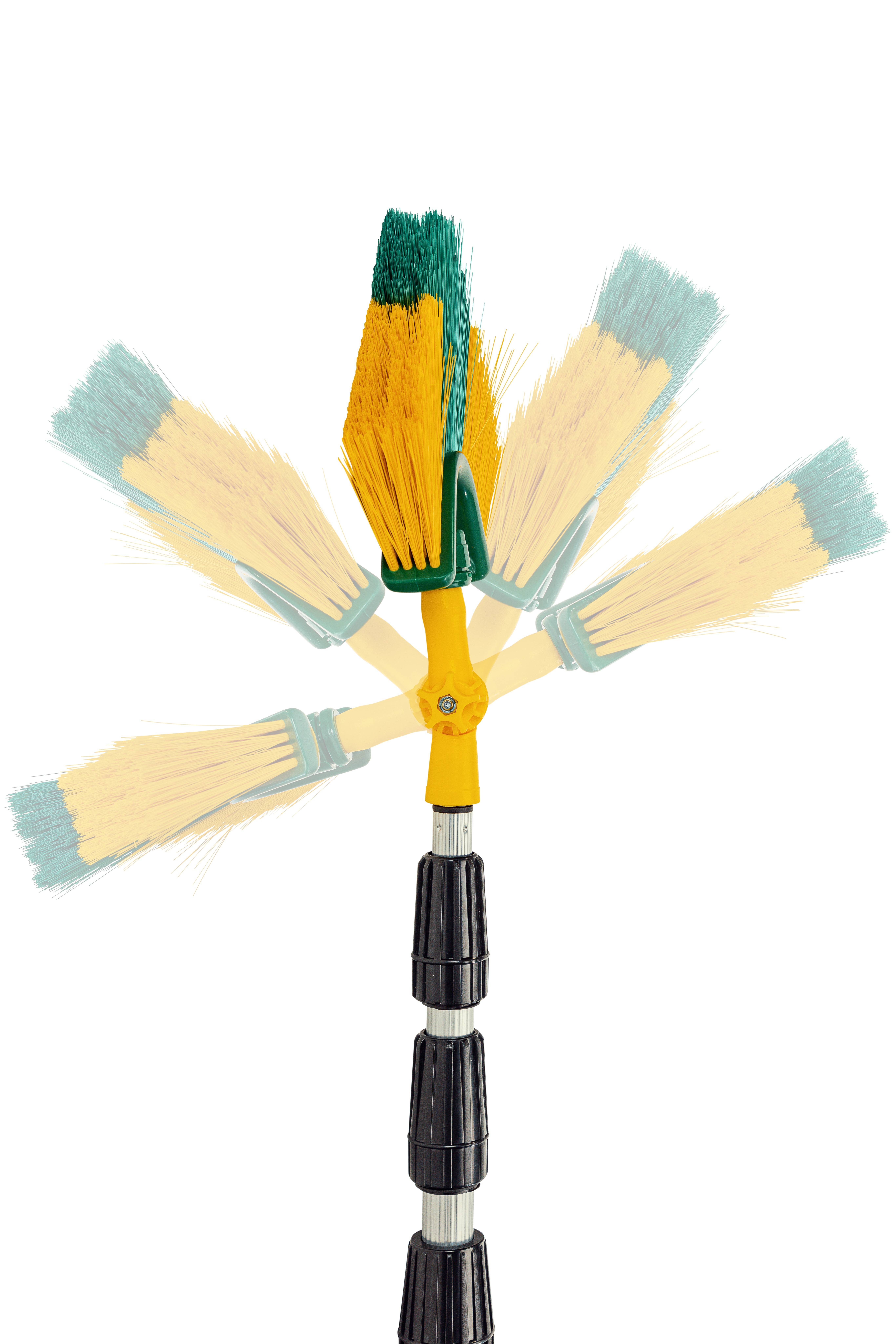 Neustanlo | XXL Eckbesen | integriertes Gelenk & Universaladapter | Teleskopstange bis 6 Meter | perfekt für schwer erreichbare Stellen