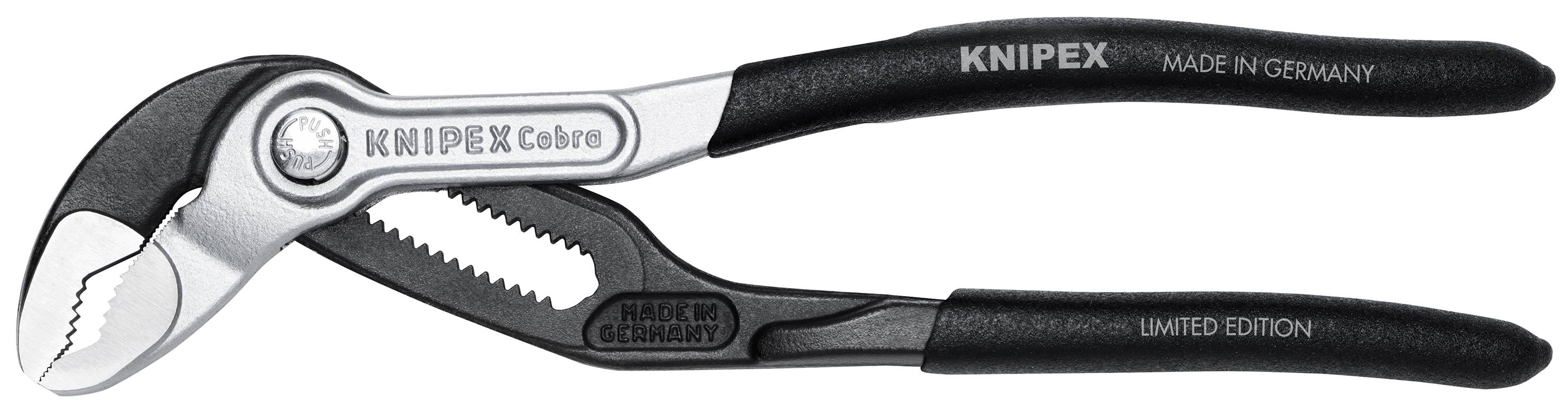 KNIPEX XMAS Cobra® Bi-Color Limited Hightech Wasserpumpenzange 180 mm 87 99 180 S01 weiße Verpackung