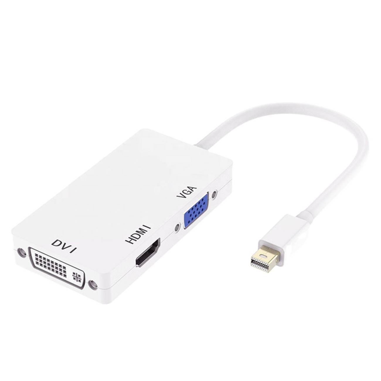ENGELMANN 3-in-1 Thunderbolt Adapter -Thunderbolt auf HDMI/DVI/DisplayPort für Apple MacBook-