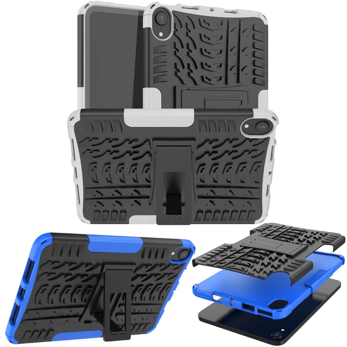 Für Apple iPad Mini 2024 8.3 Zoll / Mini 6 2021 Hybrid Outdoor Schutzhülle Case Weiß Tasche Cover Etuis