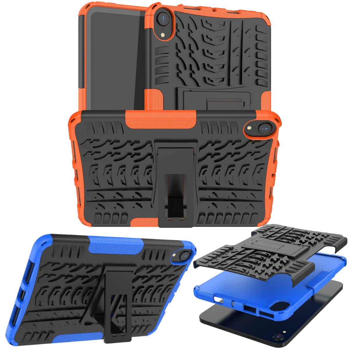 Für Apple iPad Mini 2024 8.3 Zoll / Mini 6 2021 Hybrid Outdoor Schutzhülle Case Orange Tasche Cover Etuis