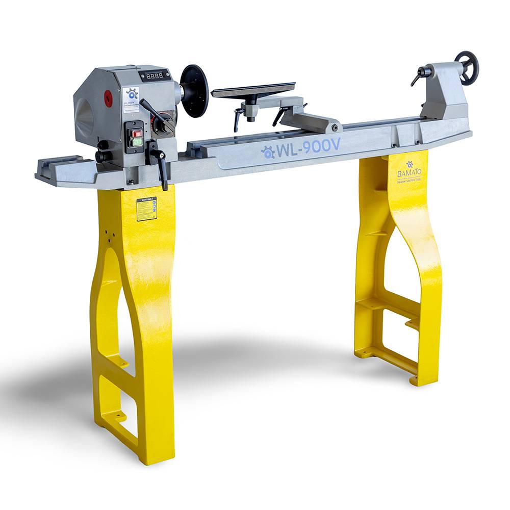 BAMATO Drechselmaschine WL-900V mit drehbarem Spindelstock