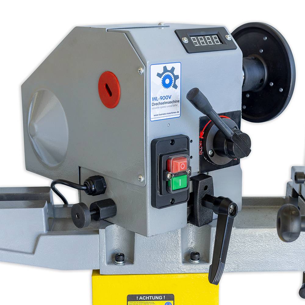 BAMATO Drechselmaschine WL-900V mit drehbarem Spindelstock