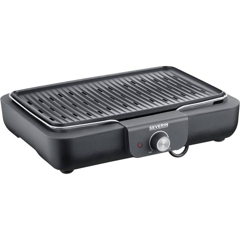 SEVERIN Tischgrill PG 8556, mit Grillplatte, schwarz