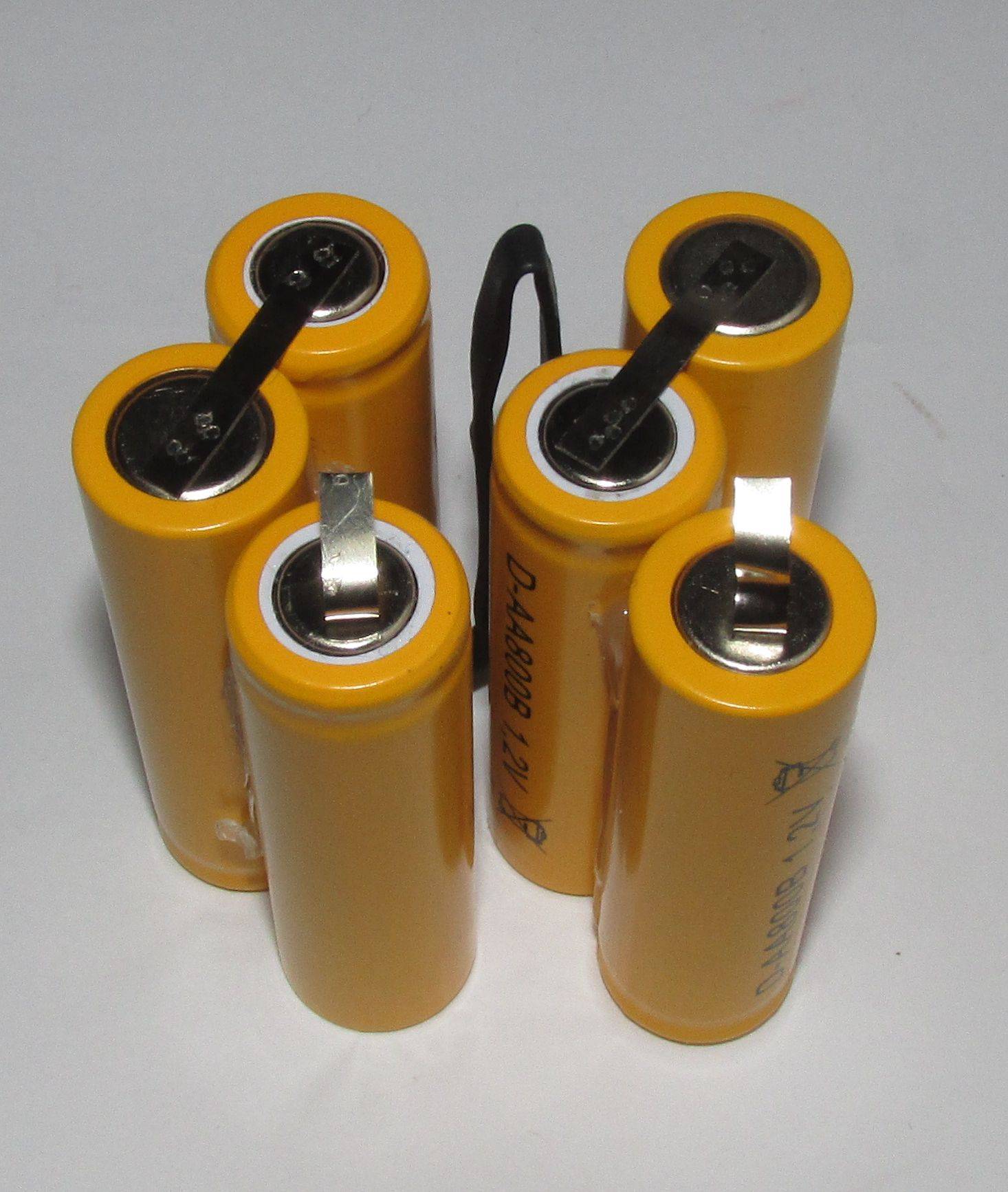 Akkupack für Metz 45-40 - 7,2 Volt zum Selbsteinbau 2000mAh / 14,40Wh - Ni-MH