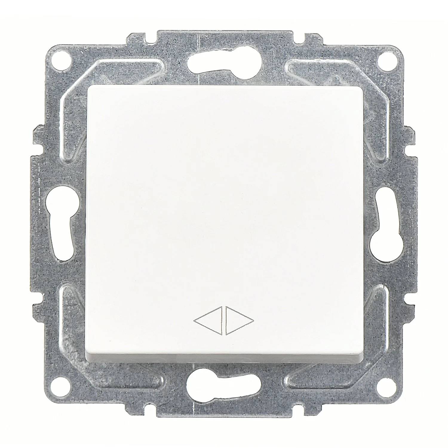 Günsan Eqona Kreuzschalter Einsatz ohne Rahmen mit Wippe weiss