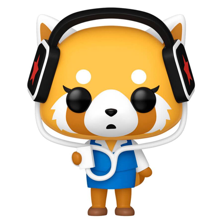 Sanrio POP! Animation Vinyl Figur Aggretsuko w/headphones 9 cm