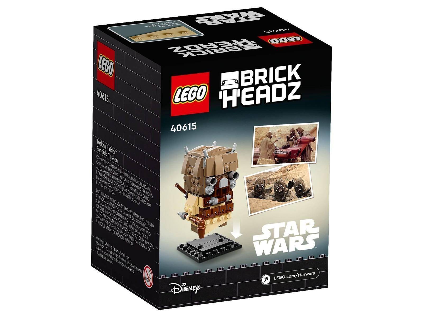 LEGO BrickHeadz Star Wars Schachtelset für 40615, das eine kleine baubare Charakterfigur und das Star Wars-Logo zeigt.