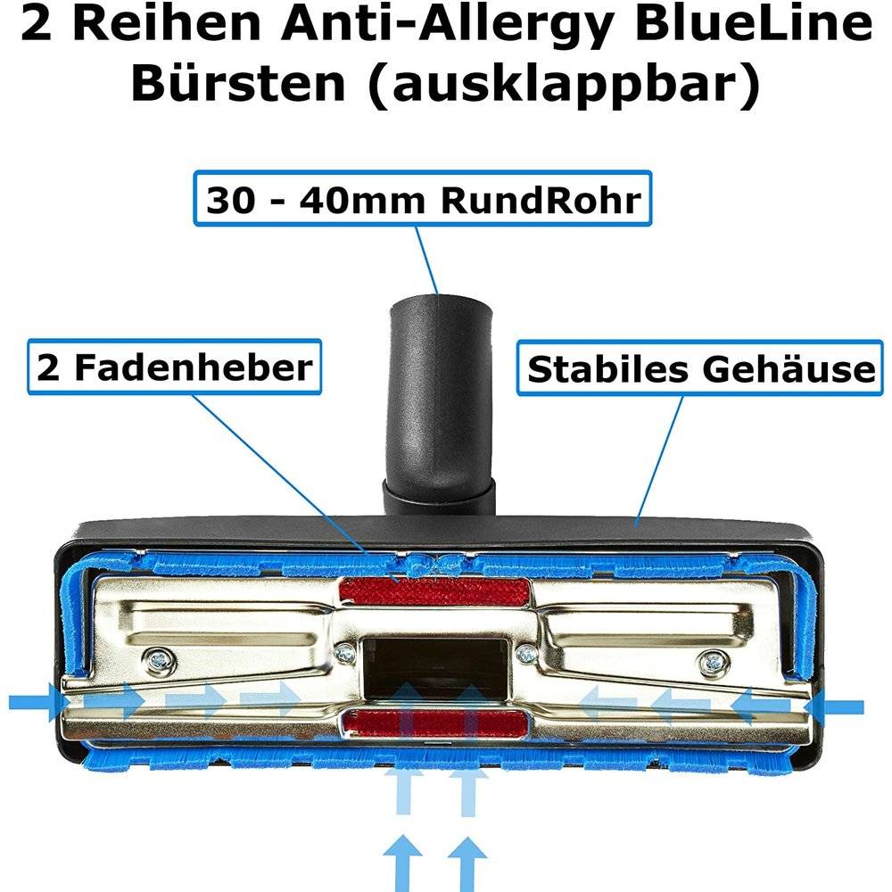 Universal Staubsauger-Düse Staubsaugeraufsatz Staubsaugerzubehör Aufsatz Set für Kärcher Miele Hyla Einhell Makita