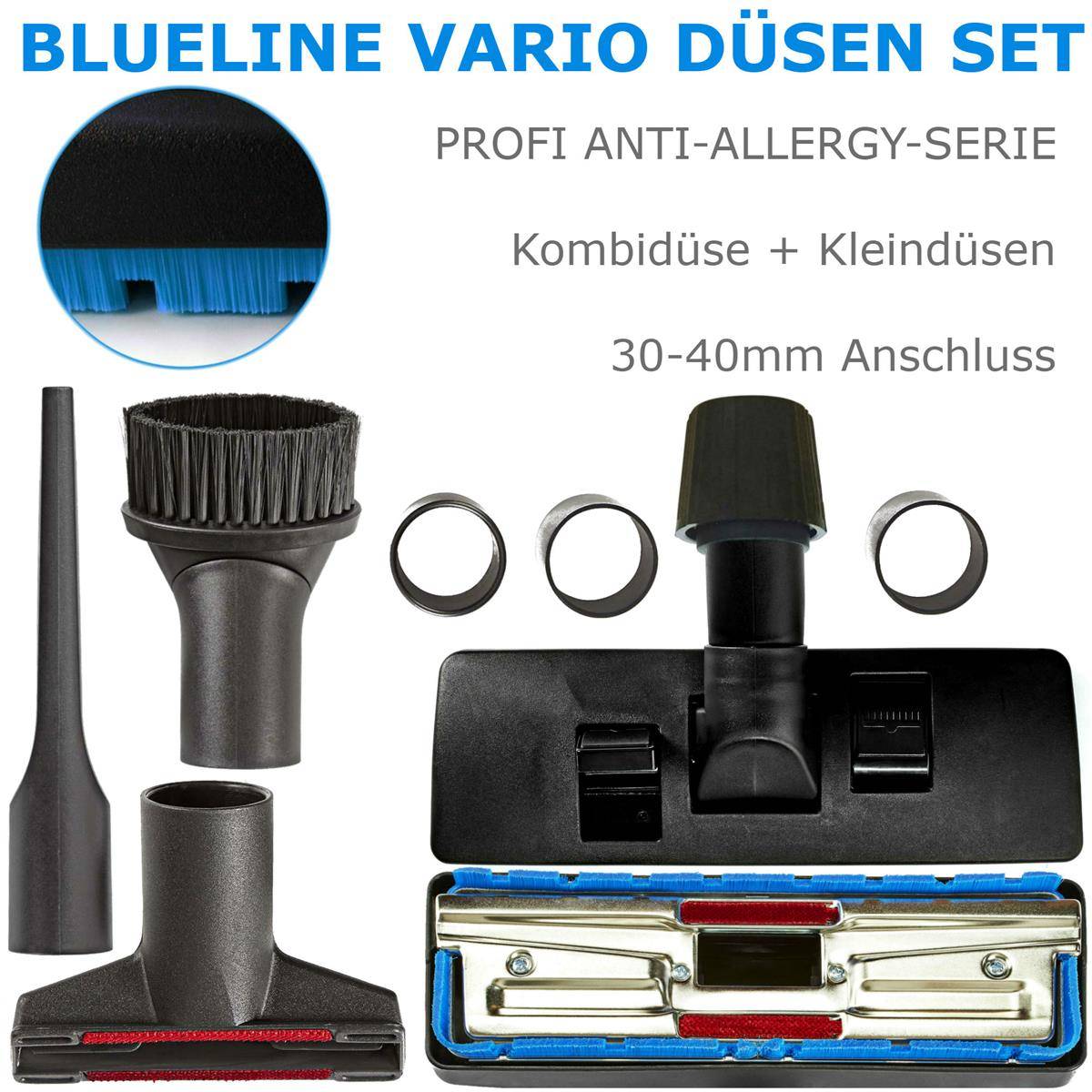 Universal Staubsauger-Düse Staubsaugeraufsatz Staubsaugerzubehör Aufsatz Set für Kärcher Miele Hyla Einhell Makita