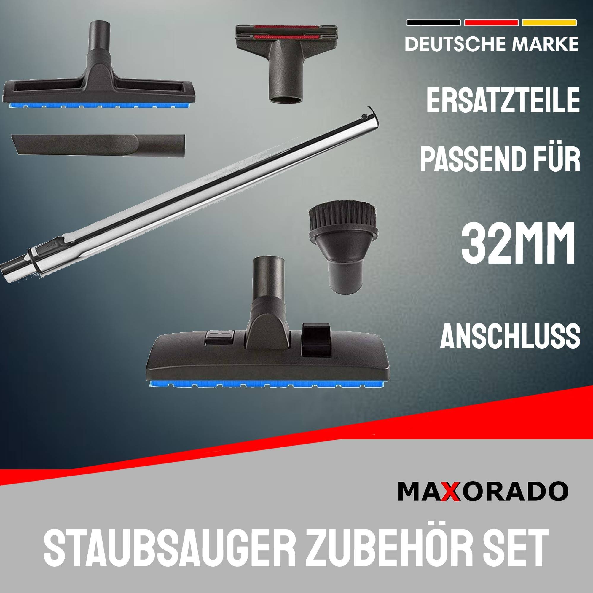 Staubsaugeraufsätze Staubsaugerersatzteile Ersatzteile Set 32mm Staubsaugerrohr Düse für Electrolux Numatic Bürste