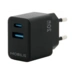 Mobilis - Netzteil - schnell, GaN - 30 Watt - Quick Charge, PD/PPS - 2 Ausgabeanschlussstellen (24 pin USB-C, USB) Mobilis - Netzteil - schnell, GaN - 30 Watt - Quick Charge, PD/PPS - 2 Ausgabeanschlussstellen (24 pin USB-C, USB)