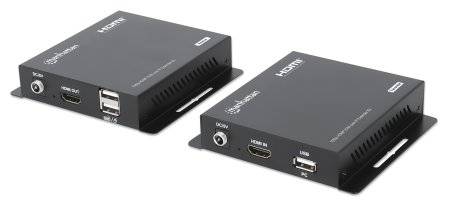 MANHATTAN HDMI KVM over IP Extender Set 1080p , 120 m Signalsteuerung Signale verteilen