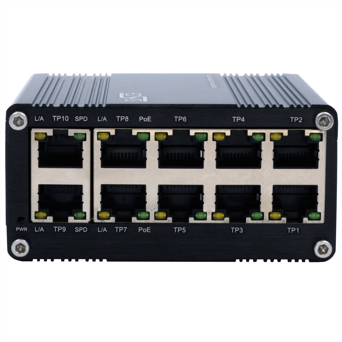EXSYS EX-62025PoE 10-Port Industrial PoE Switch mini, unmanaged