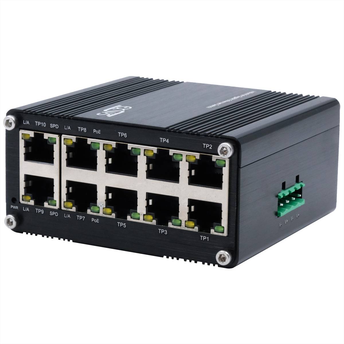 EXSYS EX-62025PoE 10-Port Industrial PoE Switch mini, unmanaged