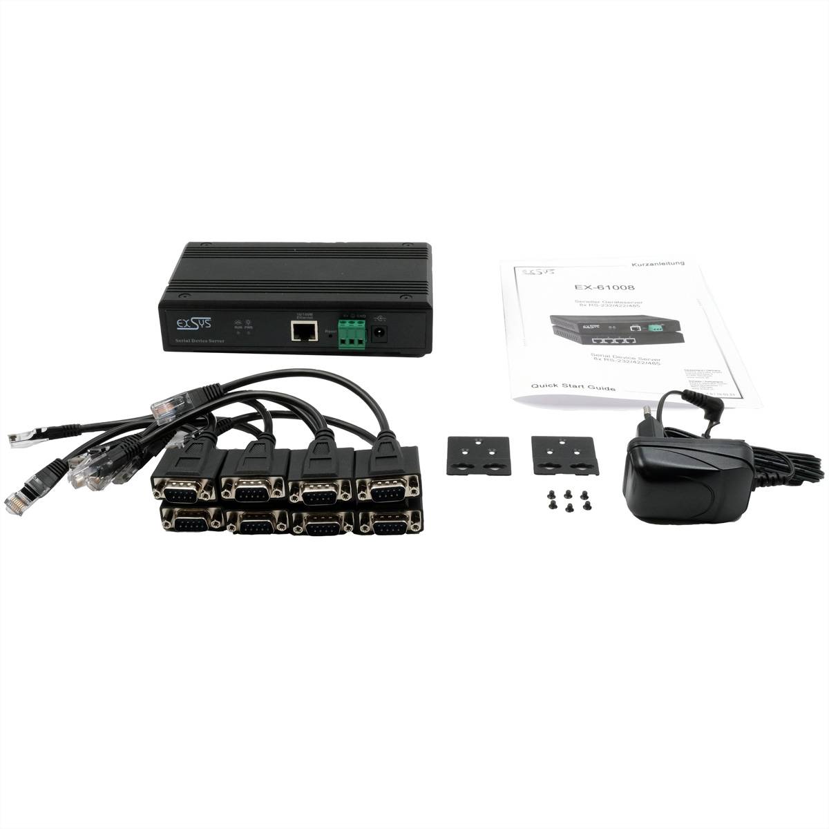 EXSYS EX-61008 Serial Device Server 8 x Seriell RS-232/422/485