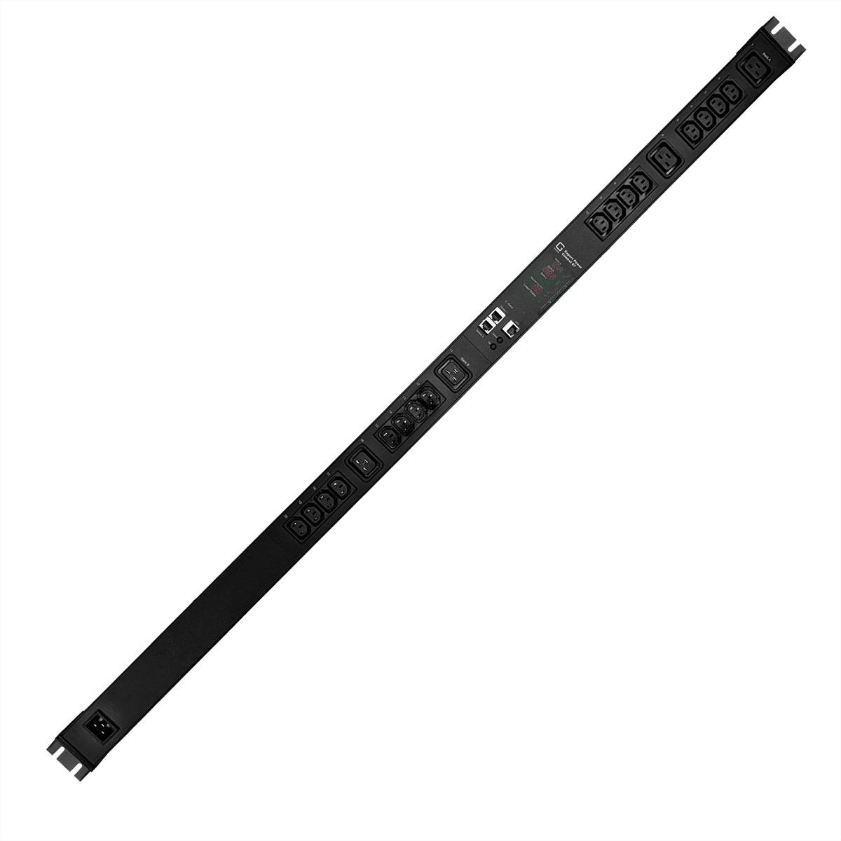 GUDE EPC 87-1210-18 20-fach switched & metered PDU, vertikaler Einbau 0HE, schwarz, 135 cm