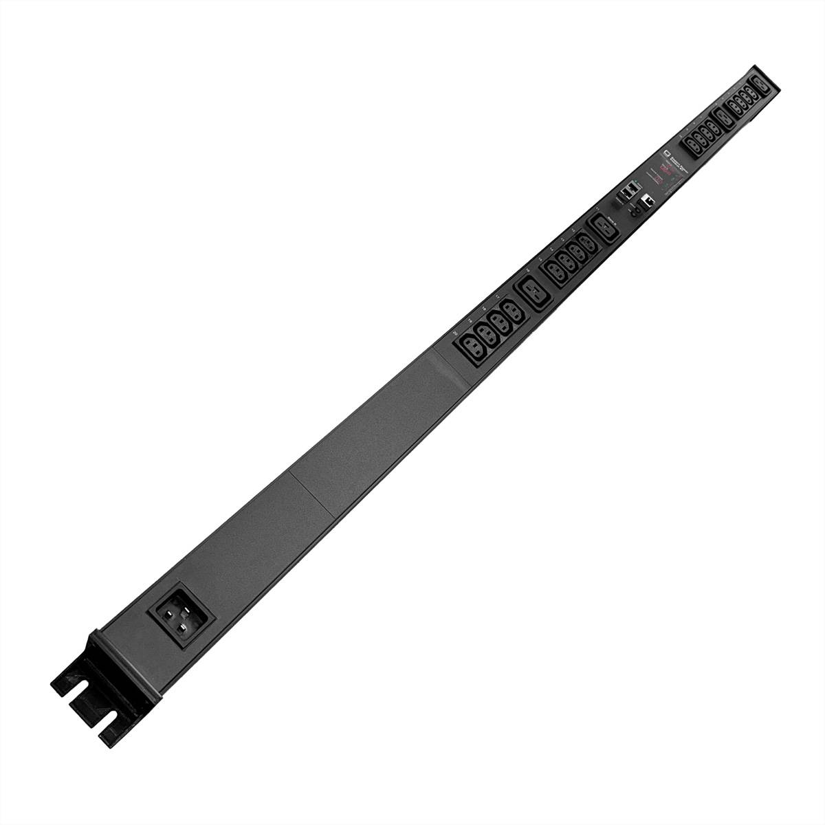 GUDE EPC 87-1210-18 20-fach switched & metered PDU, vertikaler Einbau 0HE, schwarz, 135 cm