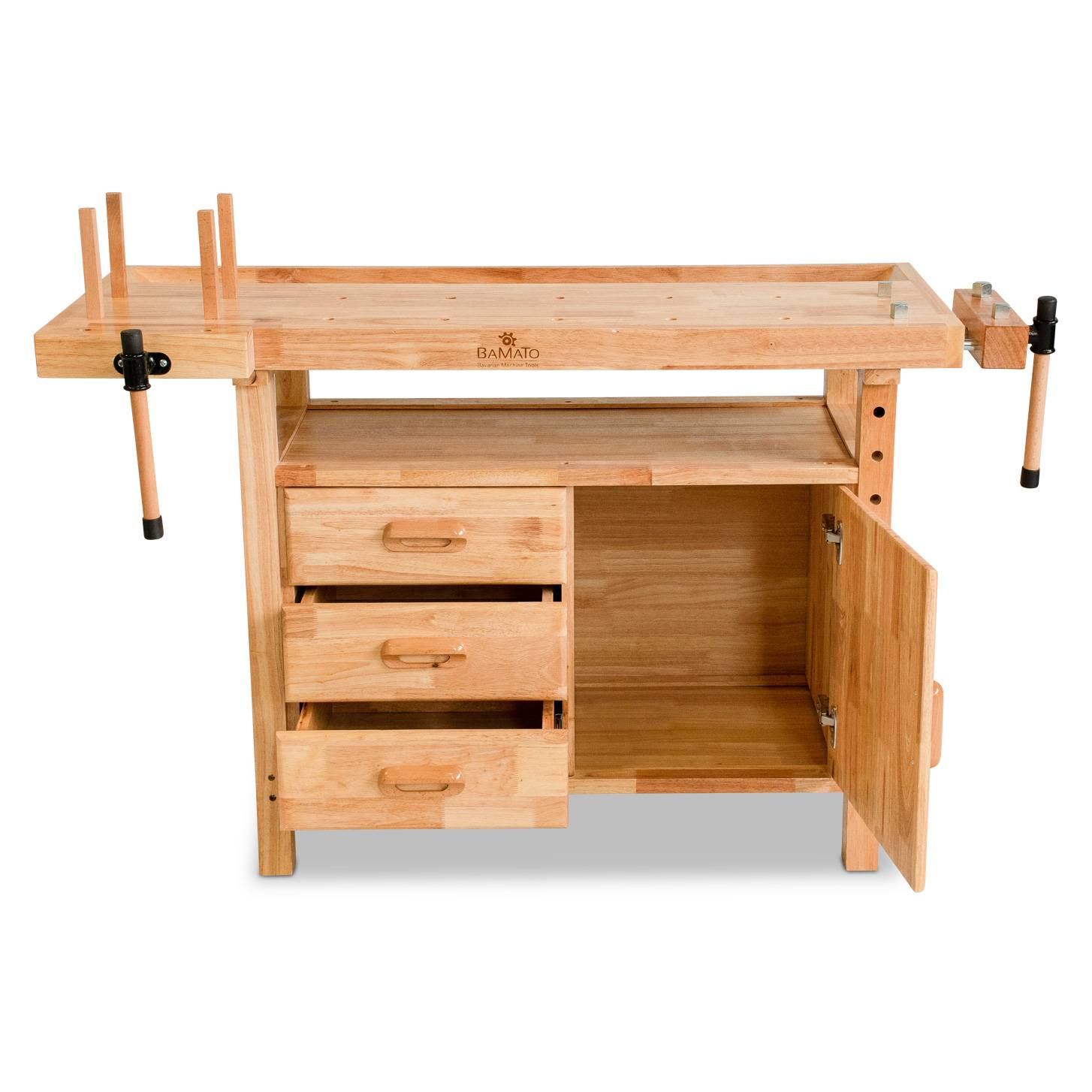 BAMATO Hobelbank WORK-1380 aus Massivholz