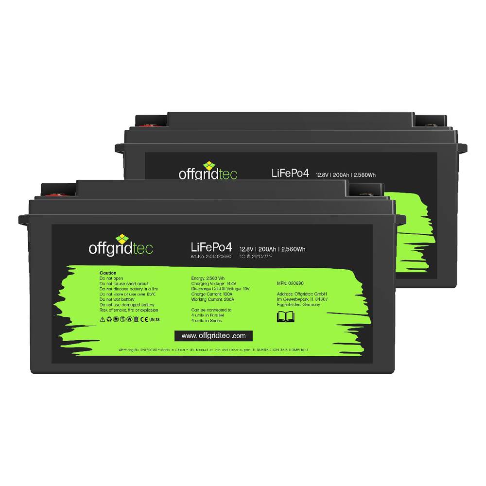 Offgridtec® Autark Pro XL 600W Solaranlage - 3000W AC Leistung 2x 200Ah LiFePO4 Akku