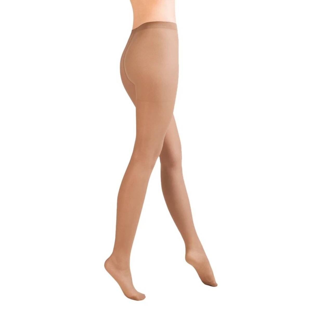 Klassische Tights 40 DEN - Elegante Strumpfhosen mit Elastizität für Damen Tan M