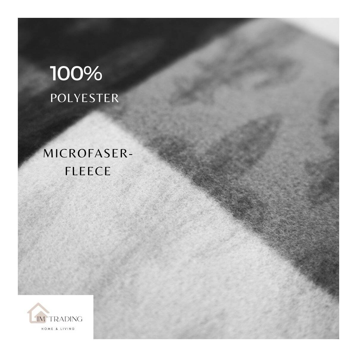 Fleece Bettwäsche aus 100% Polyester für gemütliche Nächte - Kuschelig und Weich 200x220 cm