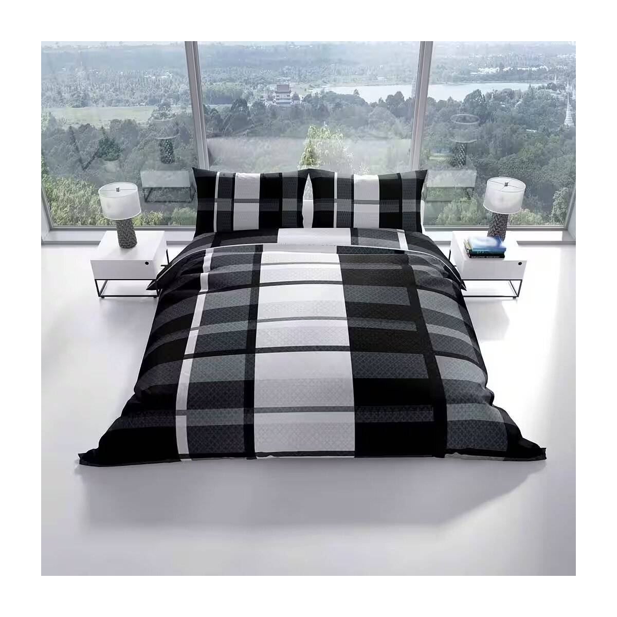 Fleece Bettwäsche aus 100% Polyester für gemütliche Nächte - Kuschelig und Weich 200x200 cm