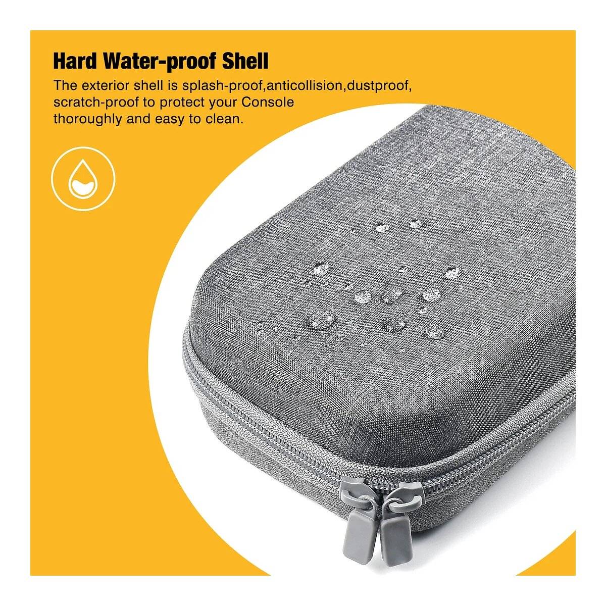 Switch-Hülle kompatibel mit Nintendo Switch Hartschalen-Switch-Reisehülle mit 10 Fächern