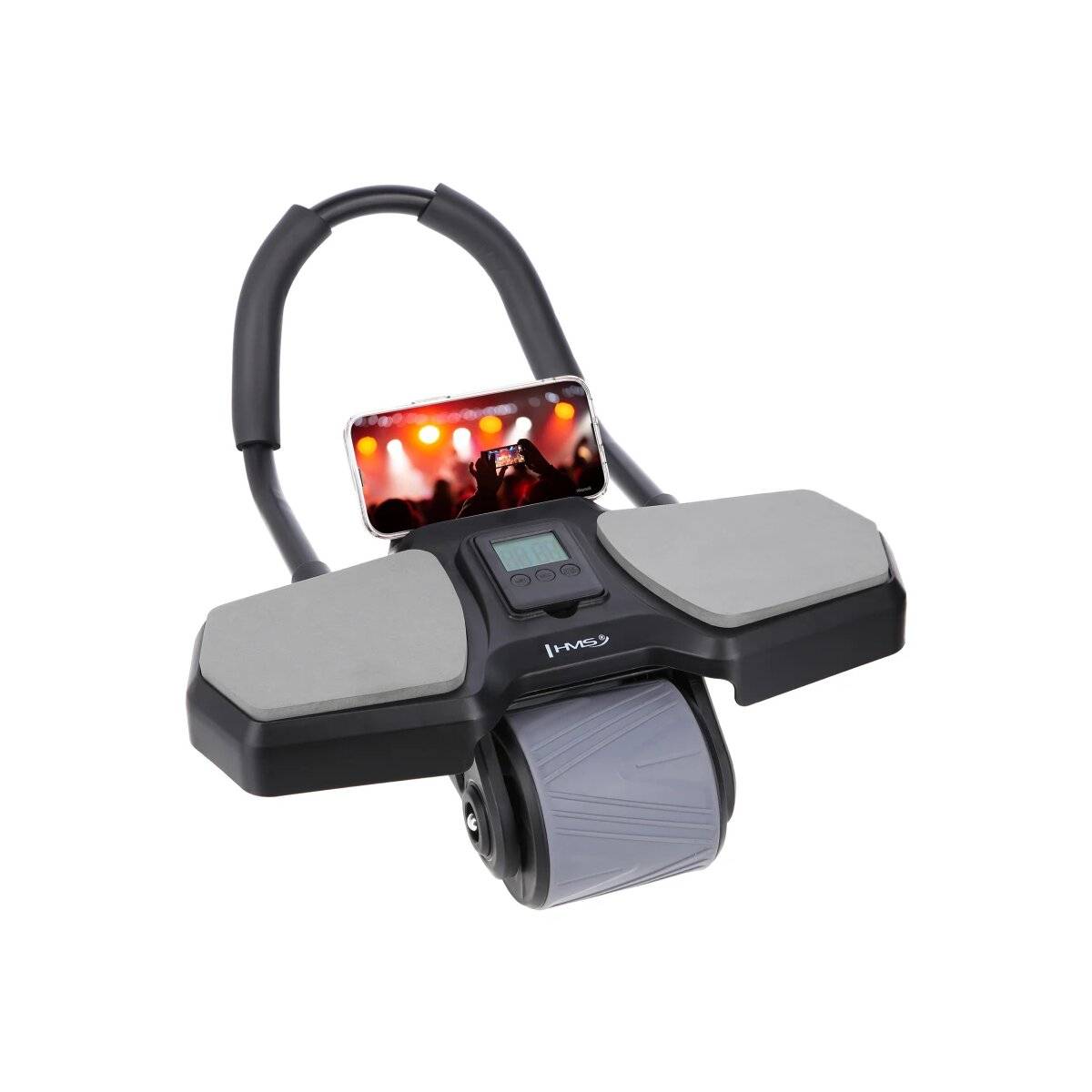 KA10 Schwarzes ABS-Rad Automatisches Bauchmuskel-Übungsrad mit Unterstützung