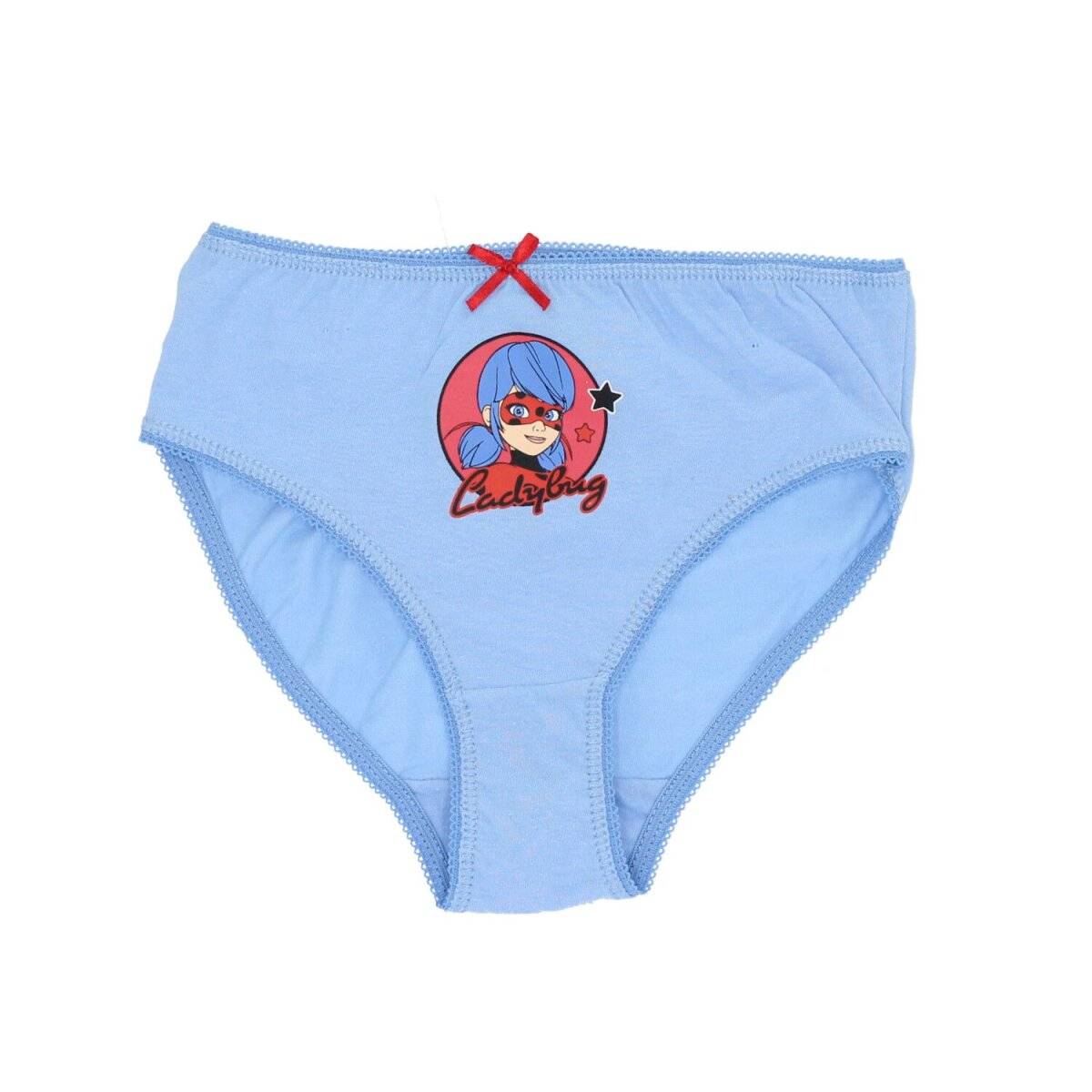 Miraculous Ladybug 3 Pack Unterhosen 100% Baumwolle für Mädchen 110/116 cm