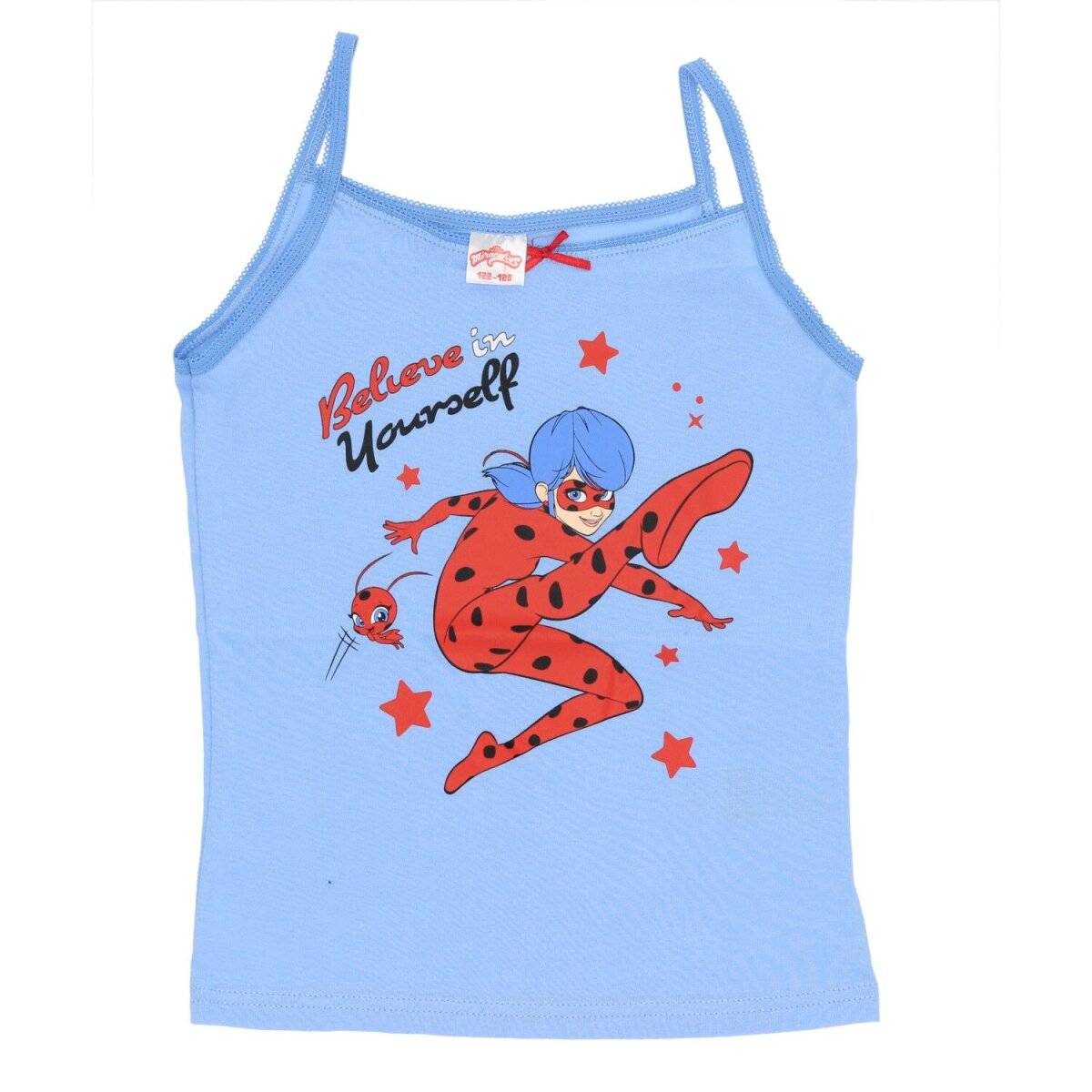 Miraculous Ladybug Unterhemd 2er Pack – 100% Baumwolle für Mädchen 122/128 cm