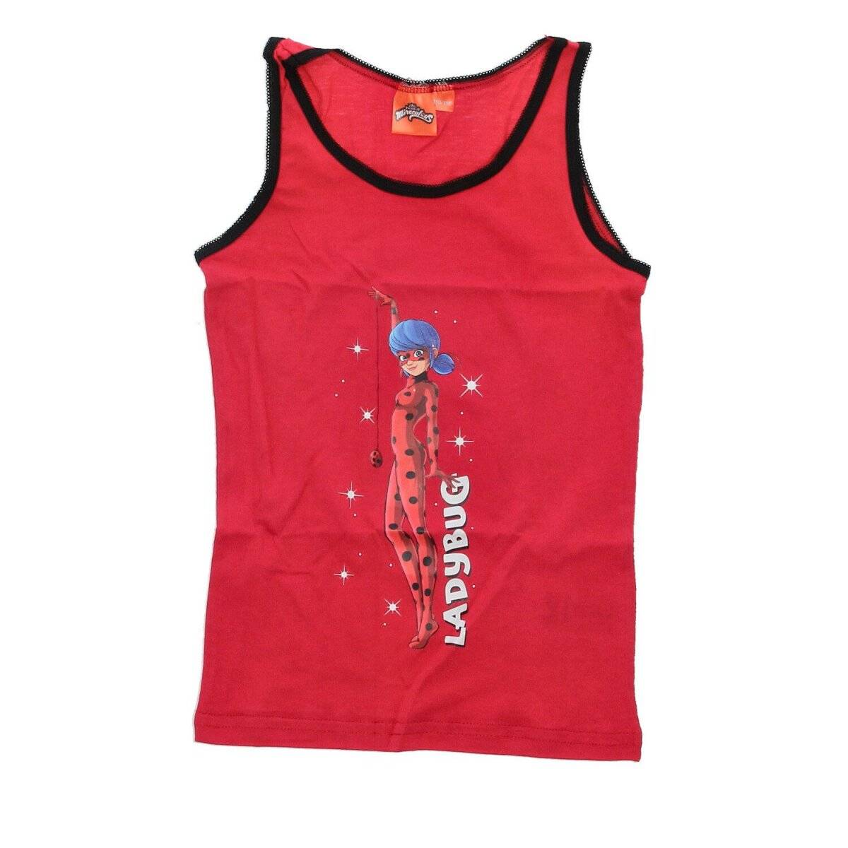 Miraculous Ladybug Unterhemd 2er Pack 100% Baumwolle Unterwäsche 110/116 cm