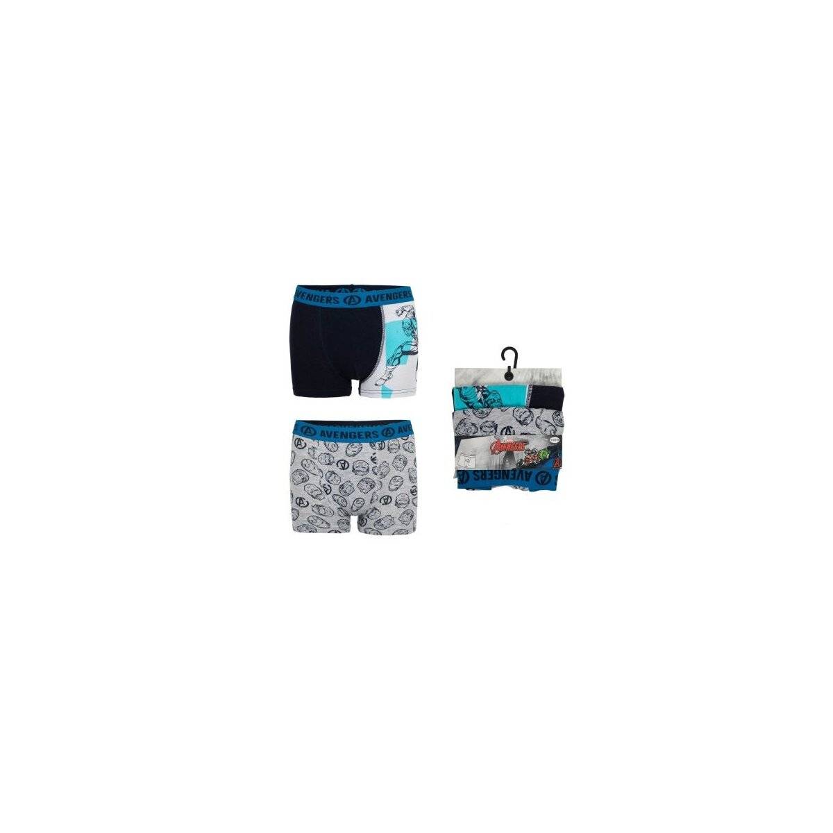 Avengers 2er Pack Boxershorts – 95% Baumwolle / 5% Elastan Unterhose 98/104 cm