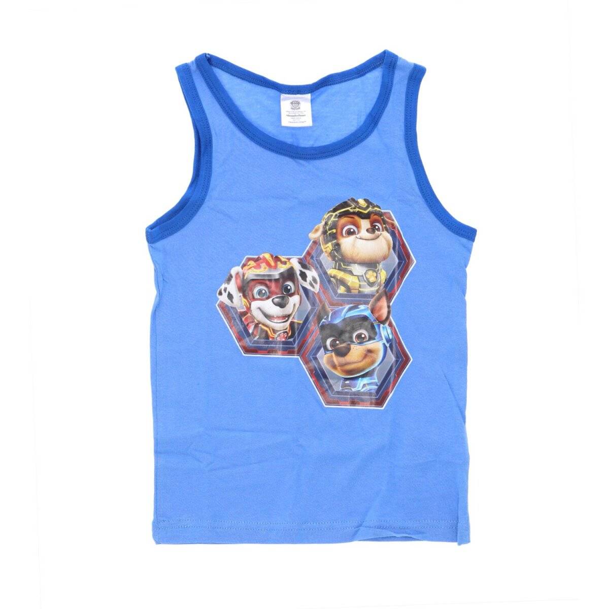 Paw Patrol Unterhemd Shirt 2er Pack 100% Baumwolle in Schwarz & Blau Unterwäsche 98/104 cm