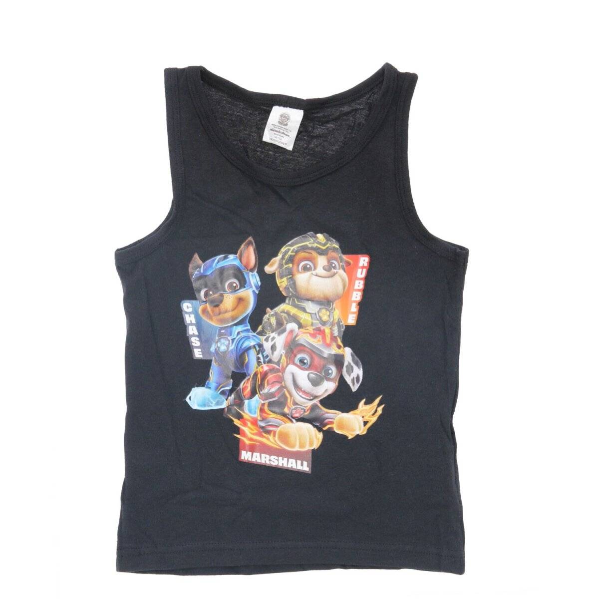 Paw Patrol Unterhemd Shirt 2er Pack 100% Baumwolle in Schwarz & Blau Unterwäsche 98/104 cm