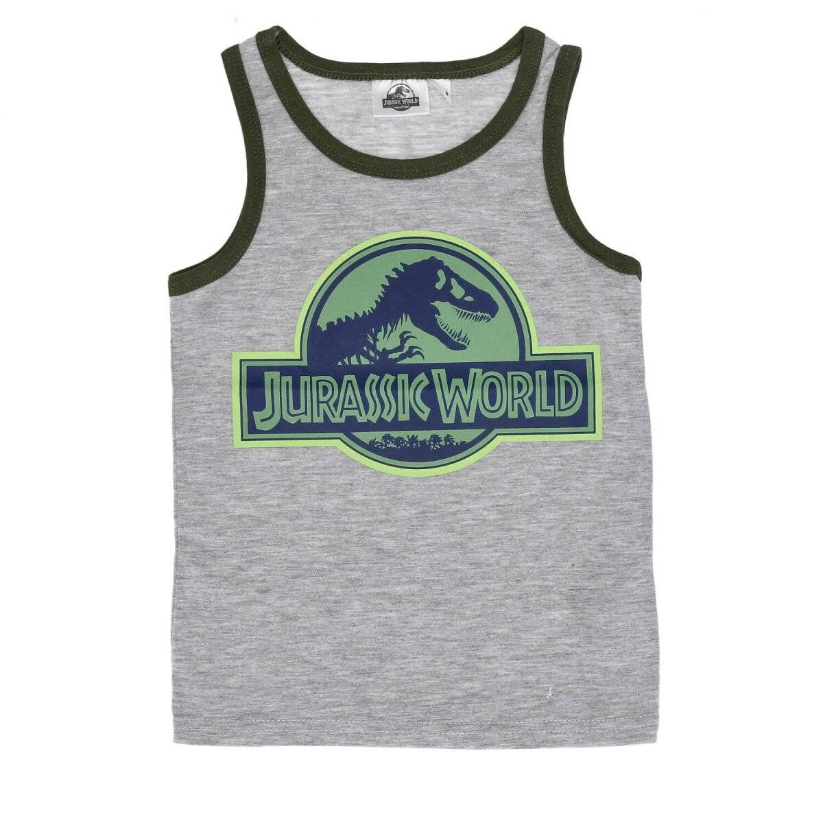Jurassic World Unterhemd Shirt 2er Pack 100% Baumwolle Unterwäsche 122/128 cm