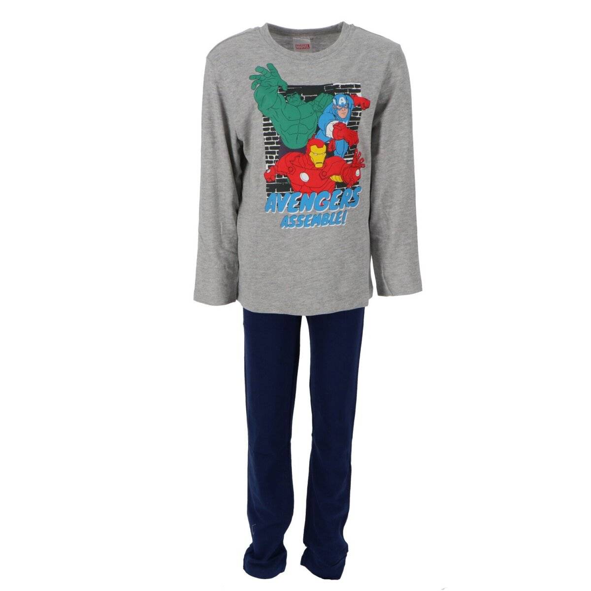 Avengers Schlafanzug Zweiteiler aus Baumwolle Homewear Pyjama für Kinder 122/128